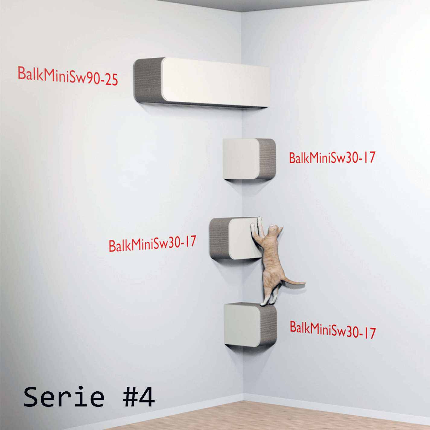 Kissan kiipeilyseinä,BalkMini - yhdistelmäsarjat - Ananimalab.com