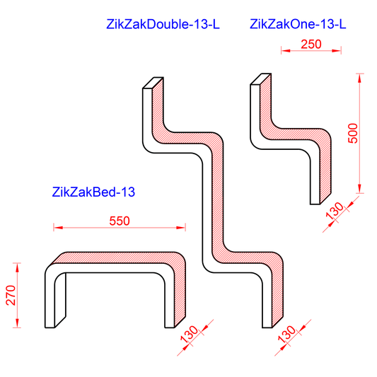 Kissan kiipeilyportaat ZikZakSerie - 13All - sarja - Ananimalab.com