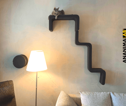 Kissan kiipeilyportaat ZikZakDouble + Bed - Ananimalab.com