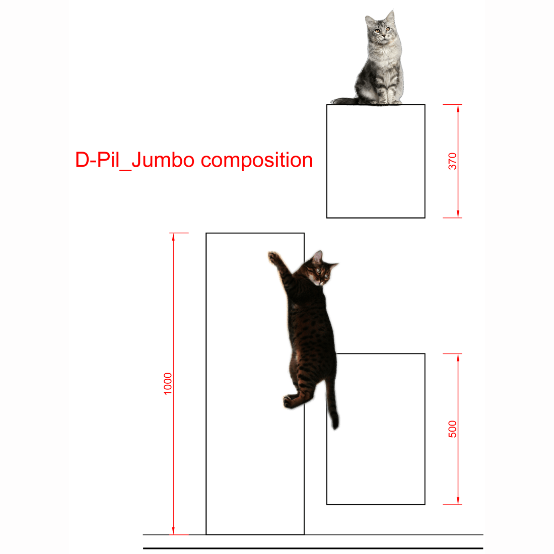 Kissan kiipeilypylväs Jumbo - Ananimalab.com