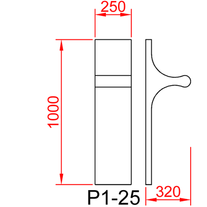 Kissan kiipeilyseinä, Porraselementti P1 - 25 - Ananimalab.com