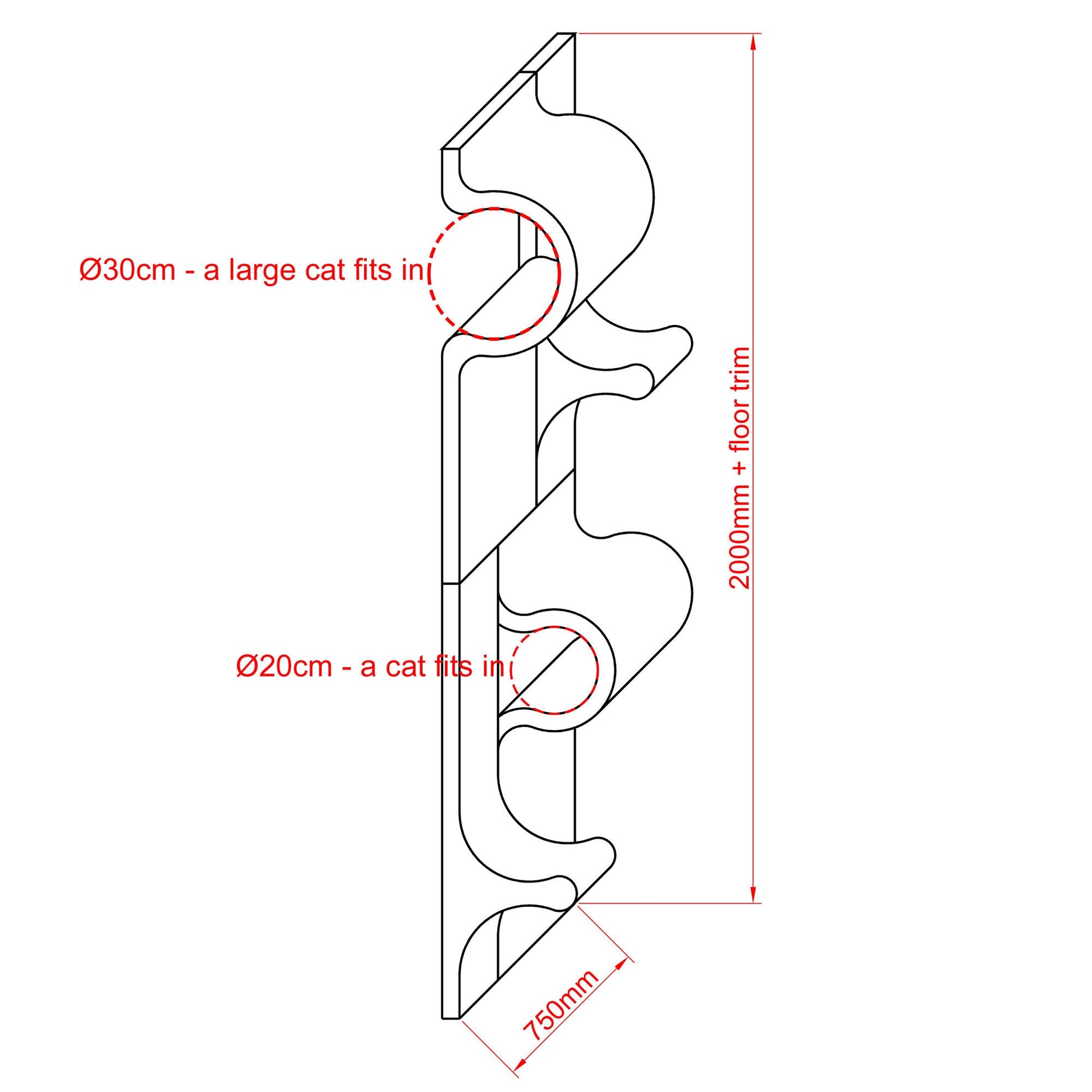 Kissan kiipeilyseinä TiG+24 - Com_Double+ - Ananimalab.com