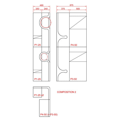Kissan kiipeilyseinä Tutti i Gatti+ - isot sarjat TiG+_73_Double+ - Ananimalab.com